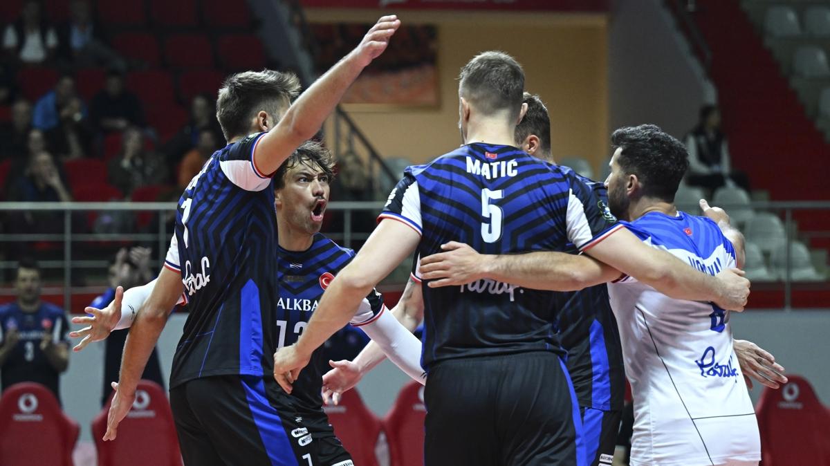 Halkbank Voleybol CEV ampiyonlar Ligi Saint Nazaire VB fotoraflar resimleri