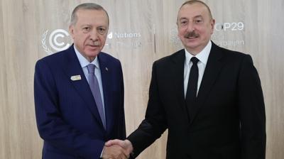 Bakan Erdoan ve Aliyev: kili ilikileri  daha ileri gtreceiz