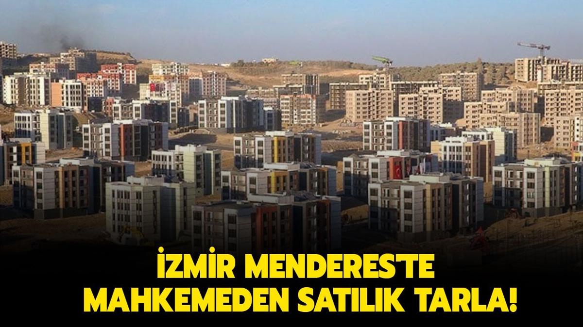 zmir Menderes'te mahkemeden satlk tarla!