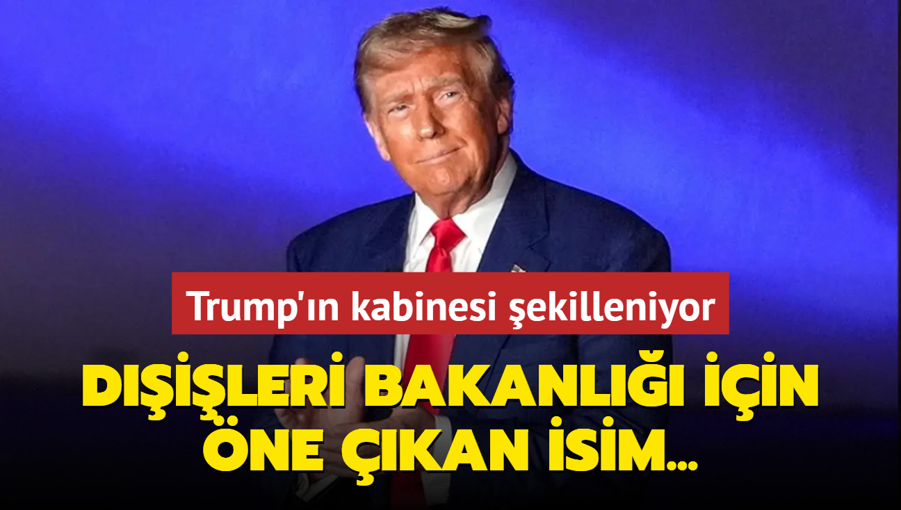 Trump'n kabinesi ekilleniyor! Dileri Bakanl iin kritik isim