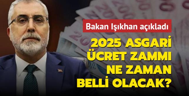 2025 asgari cret zamm ne zaman belli olacak? Bakan Ikhan aklad