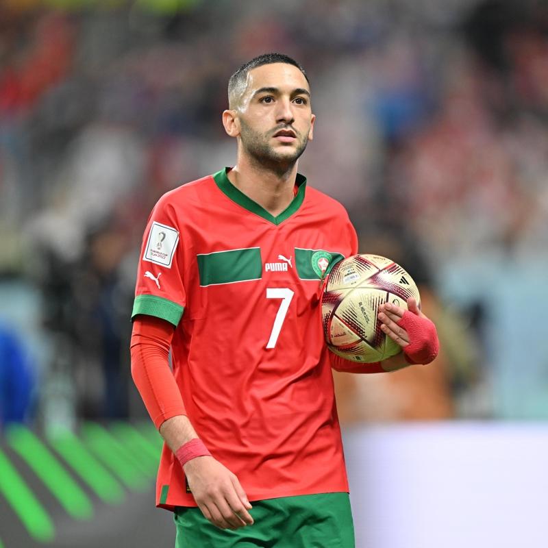 Fas Teknik Direktr Walid Regragui'den Ziyech aklamas