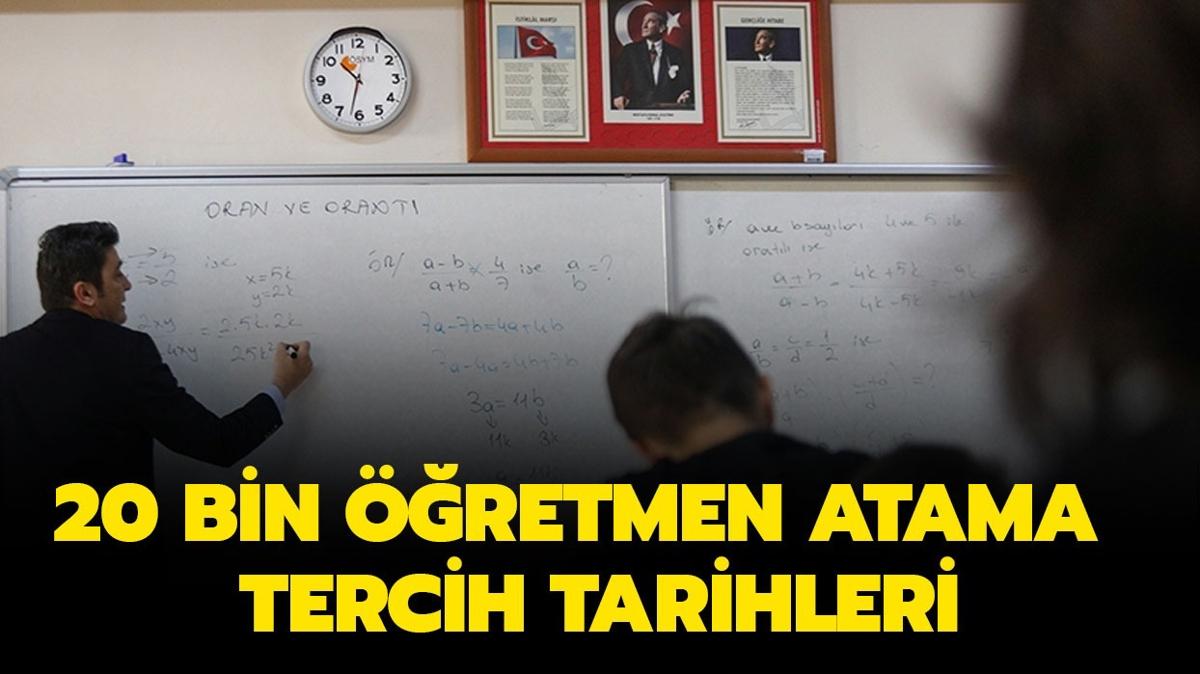 20 bin retmen atama tercihleri balad m" E-devlet tercih ekran 2024