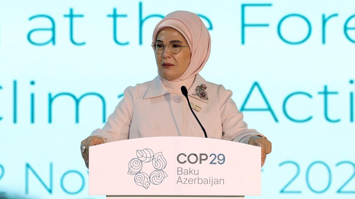 Emine Erdoan'dan COP29'a ilikin paylam