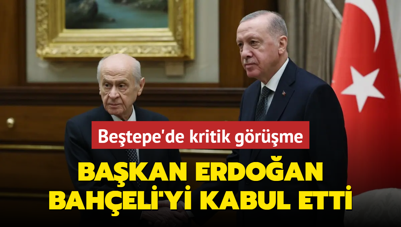 Betepe'de kritik grme! Bakan Erdoan Devlet Baheli ile bir araya geldi