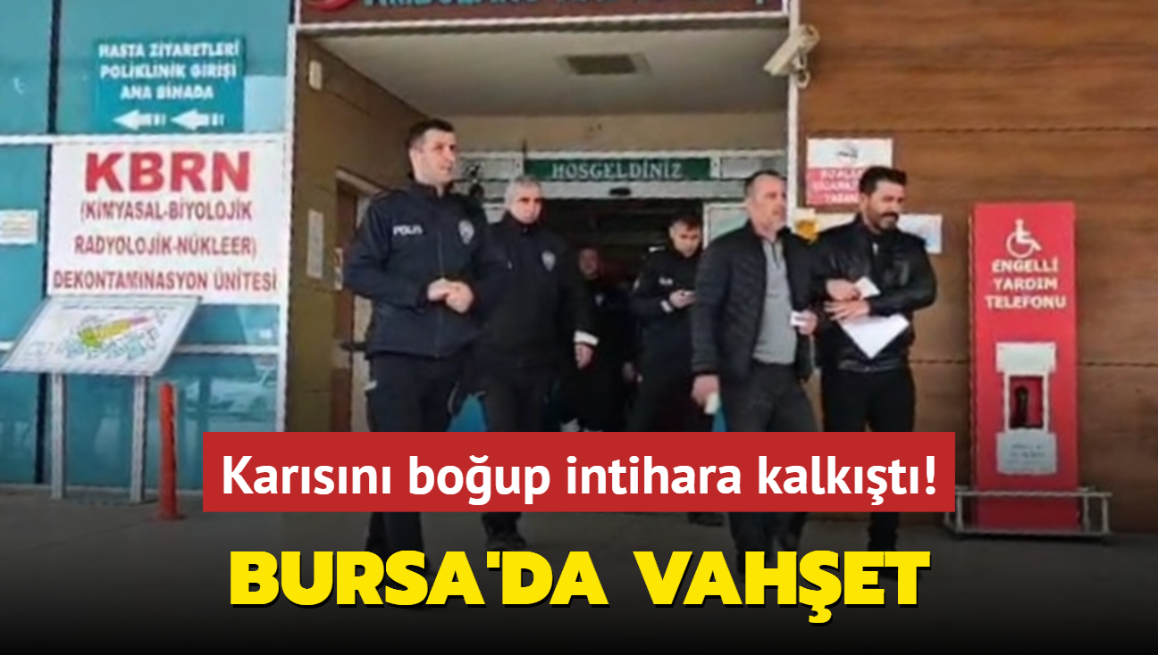 Bursa'da vahet... Boanma aamasndaki karsn boup intihara kalkt!