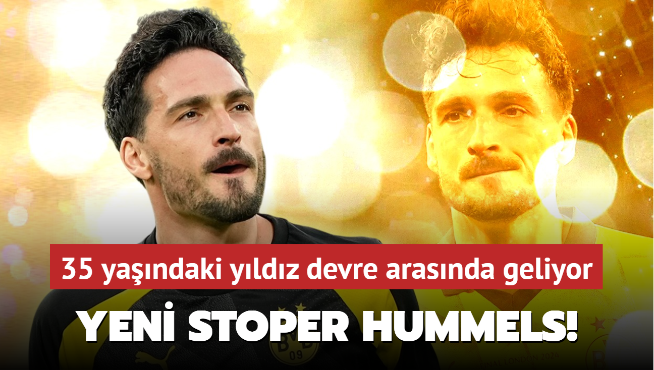 Ve takmn yeni stoperi Mats Hummels! 35 yandaki yldz devre arasnda geliyor