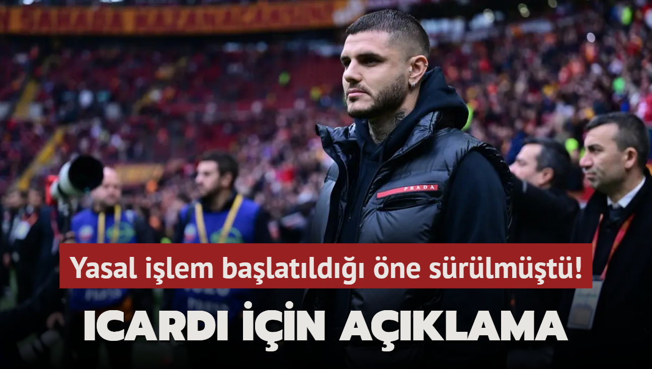 Hakknda yasal ilem balatld ne srlmt! Galatasaray'dan Mauro Icardi aklamas