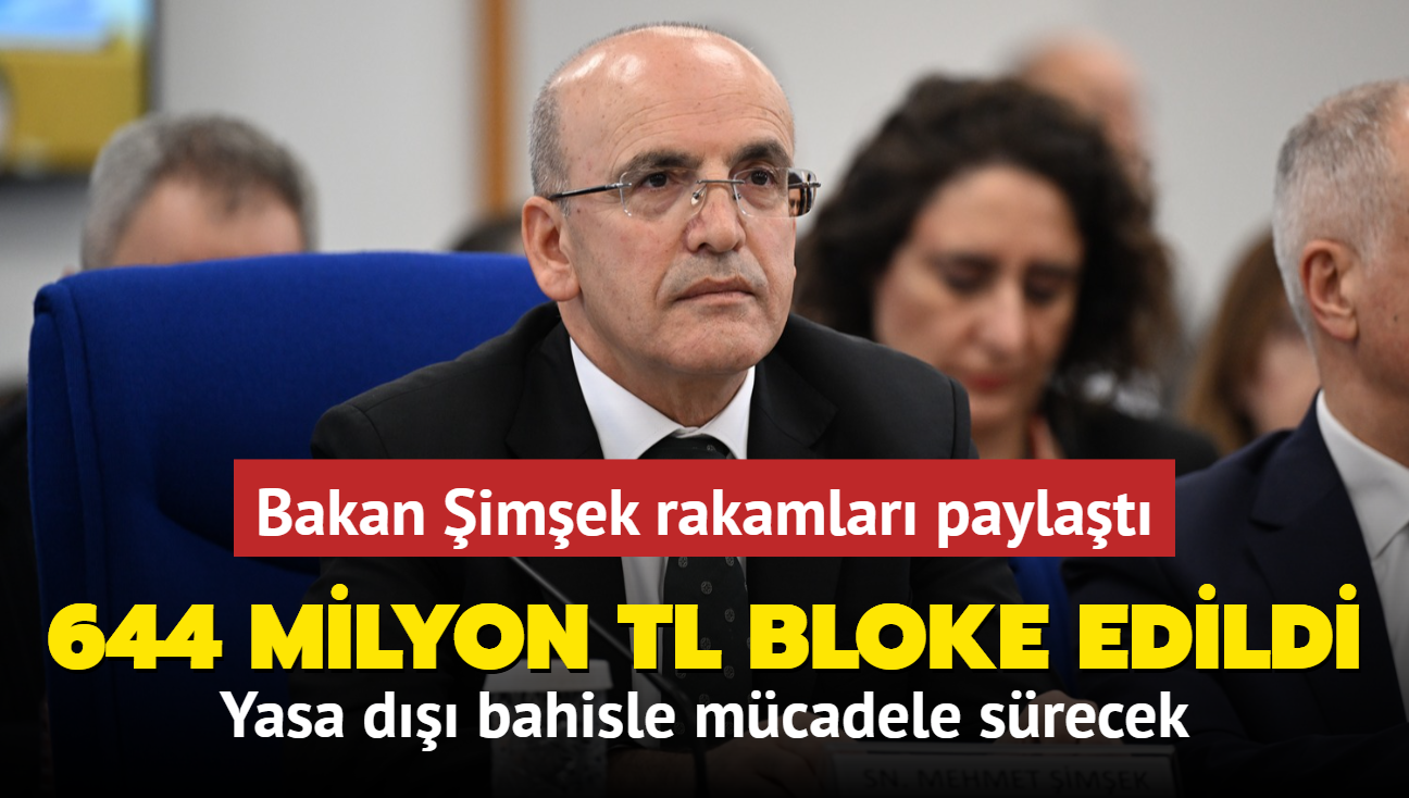 Bakan imek rakamlar paylat... Yasa d bahisle mcadele srecek