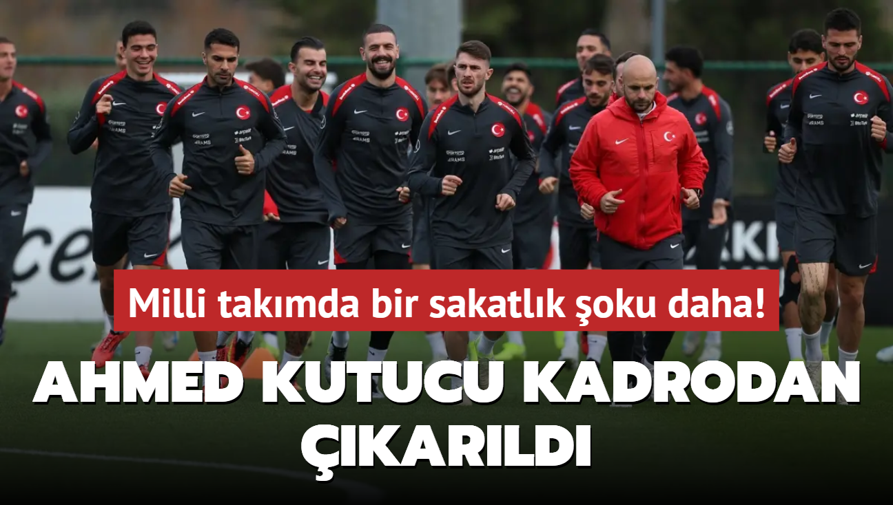 Milli takmda bir sakatlk oku daha! Ahmed Kutucu kadrodan karld