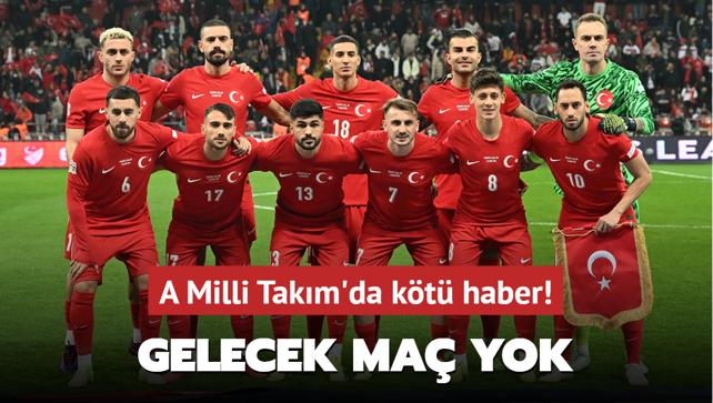 A Milli Takm'da kt haber! Gelecek ma yok