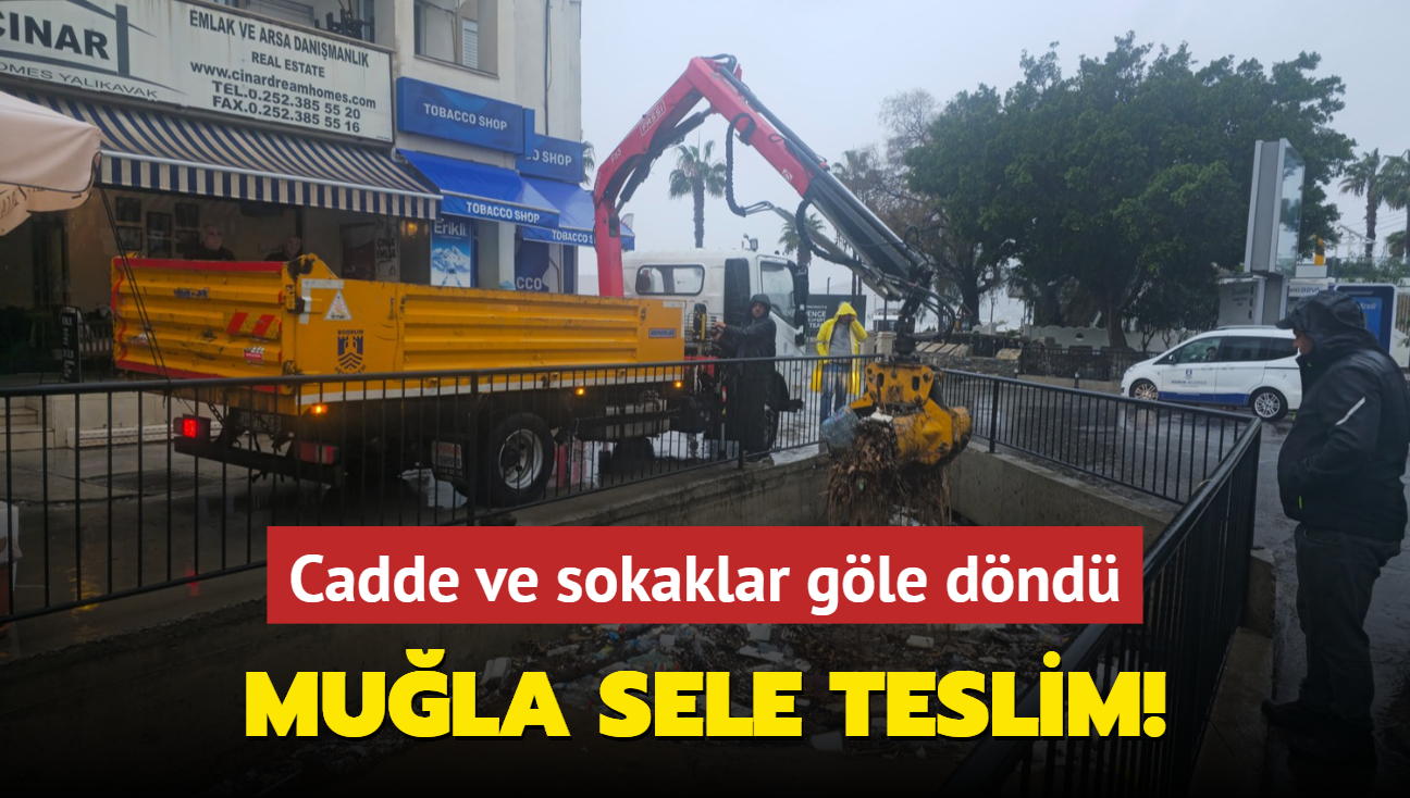 Cadde ve sokaklar gle dnd... Mula sele teslim!