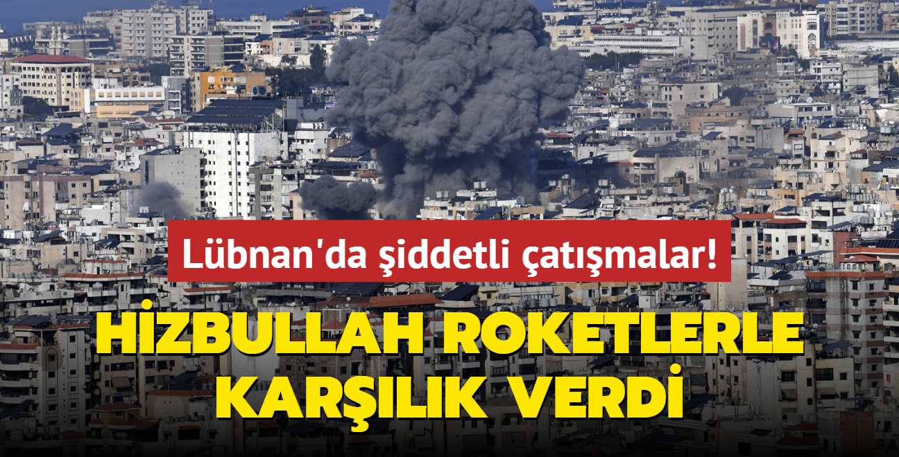 Hizbullah'tan roketli saldr... Lbnan'da iddetli atmalar yaanyor!