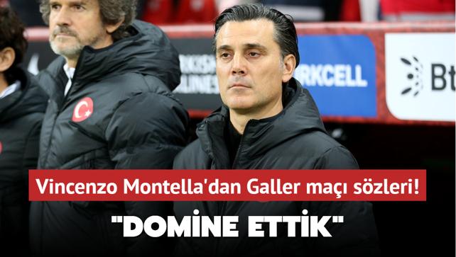 Vincenzo Montella'dan Galler ma szleri! "Domine ettik"