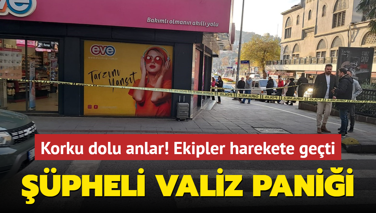 Ekipler harekete geti! pheli valiz panii