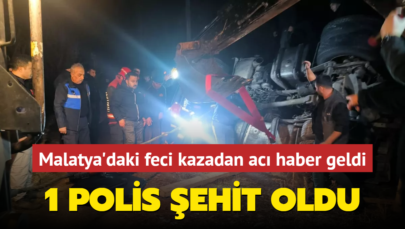 Kazaya mdahale eden 2 polis trn altnda kald: 1 polis ehit oldu