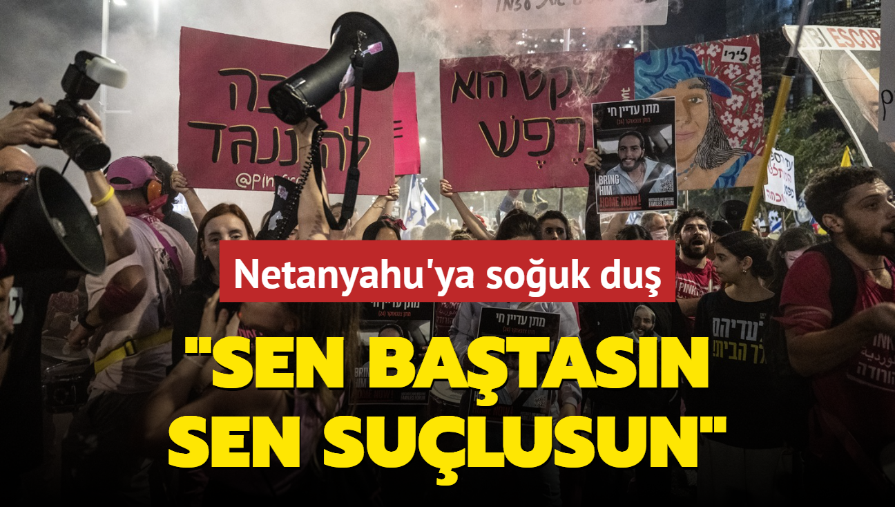 Tel Aviv'de Netanyahu'ya souk du... "Sen batasn, sen sulusun