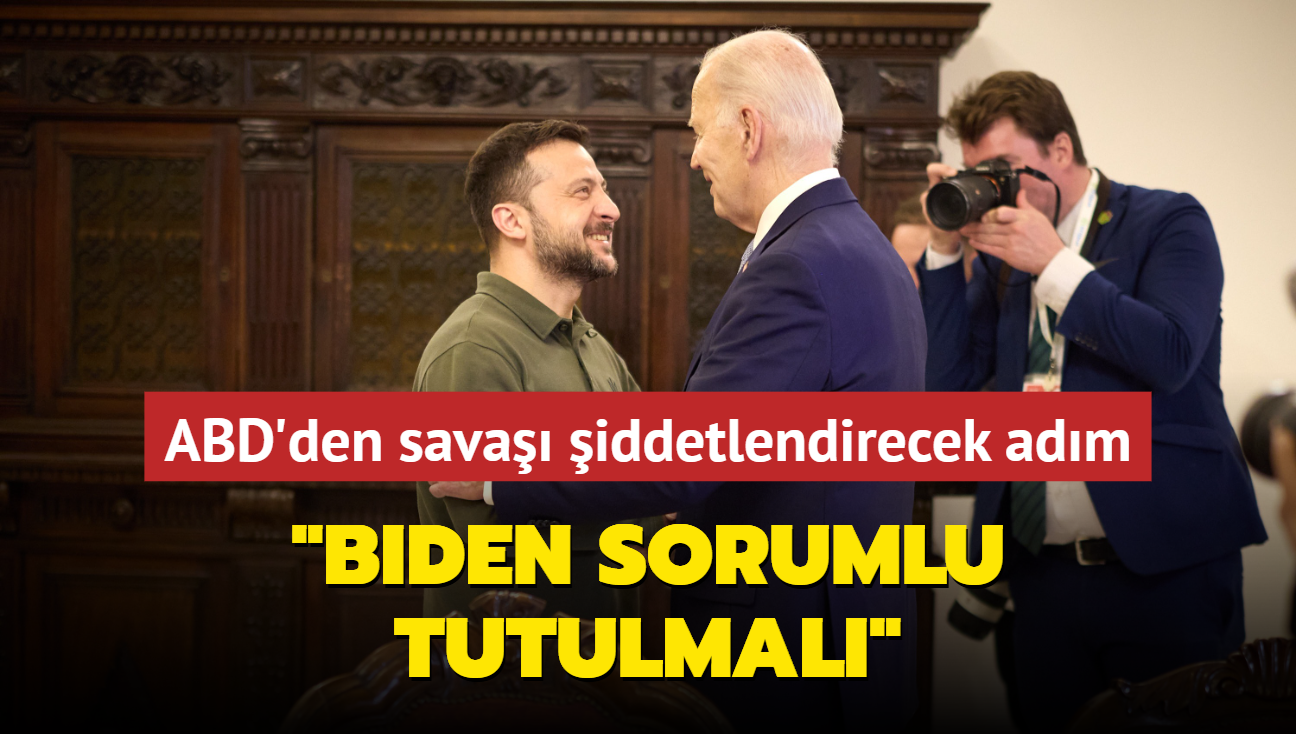 ABD'den sava iddetlendirecek adm... "Biden sorumlu tutulmal"