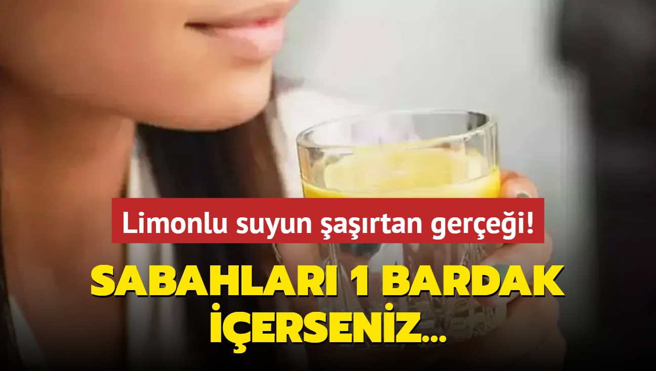 Limonlu suyun artan gerei! Sabahlar 1 bardak ierseniz