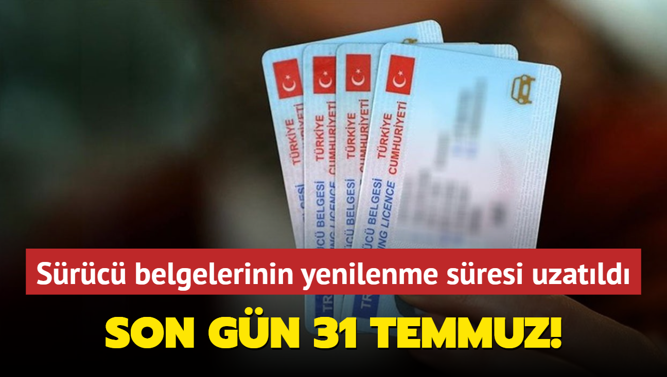 Src belgelerinin yenilenme sresi uzatld... Son gn 31 Temmuz! 