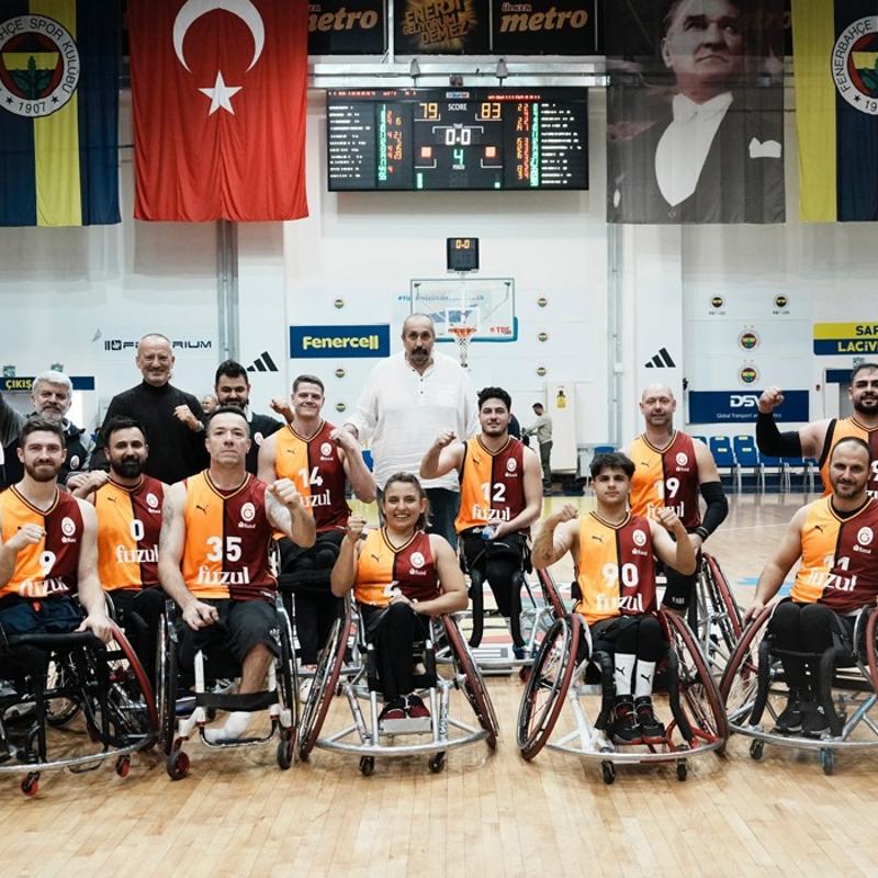 Tekerlekli Sandalye Basketbol Sper Ligi'nde derbinin kazanan Galatasaray