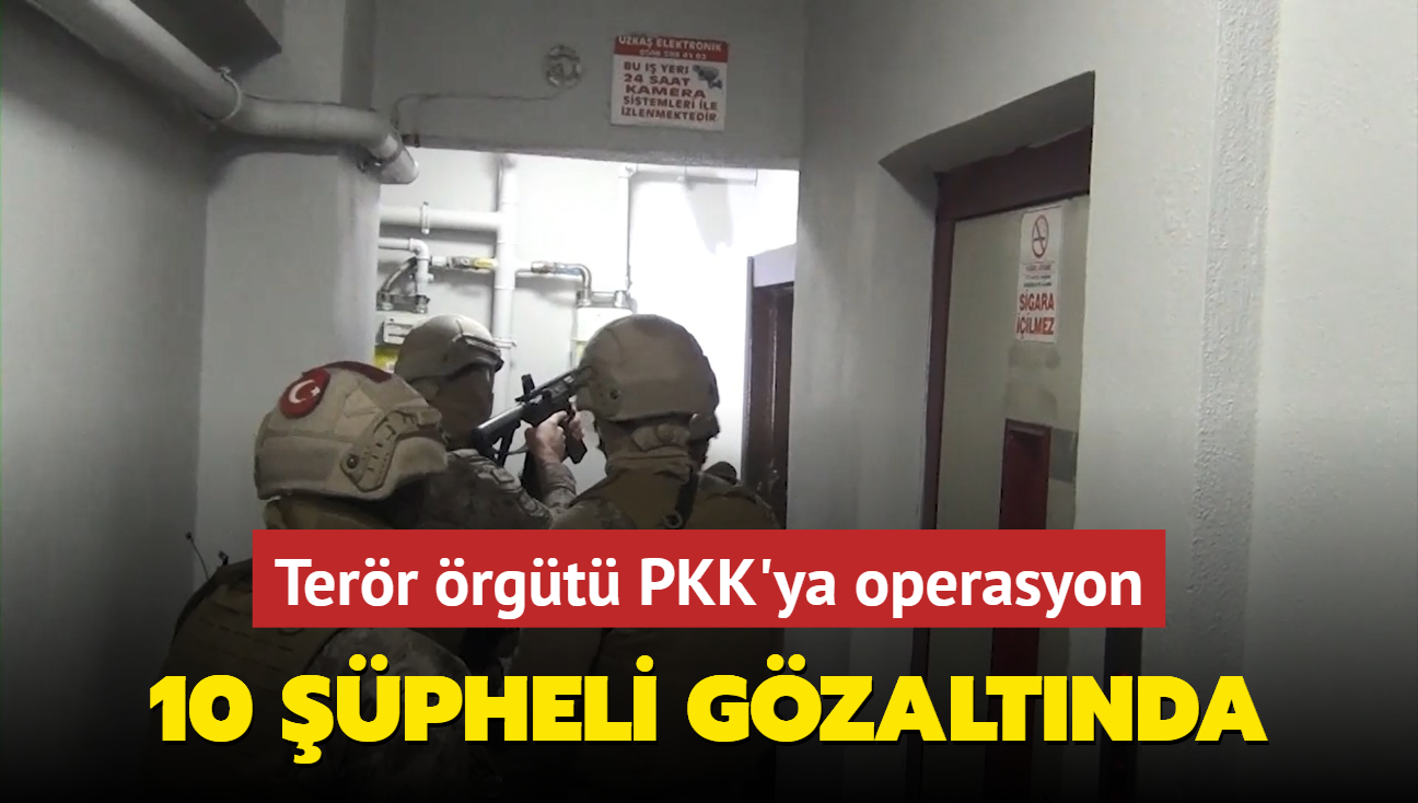 Terr rgt PKK'nn genlik yaplanmasna operasyon... 10 pheli gzaltnda