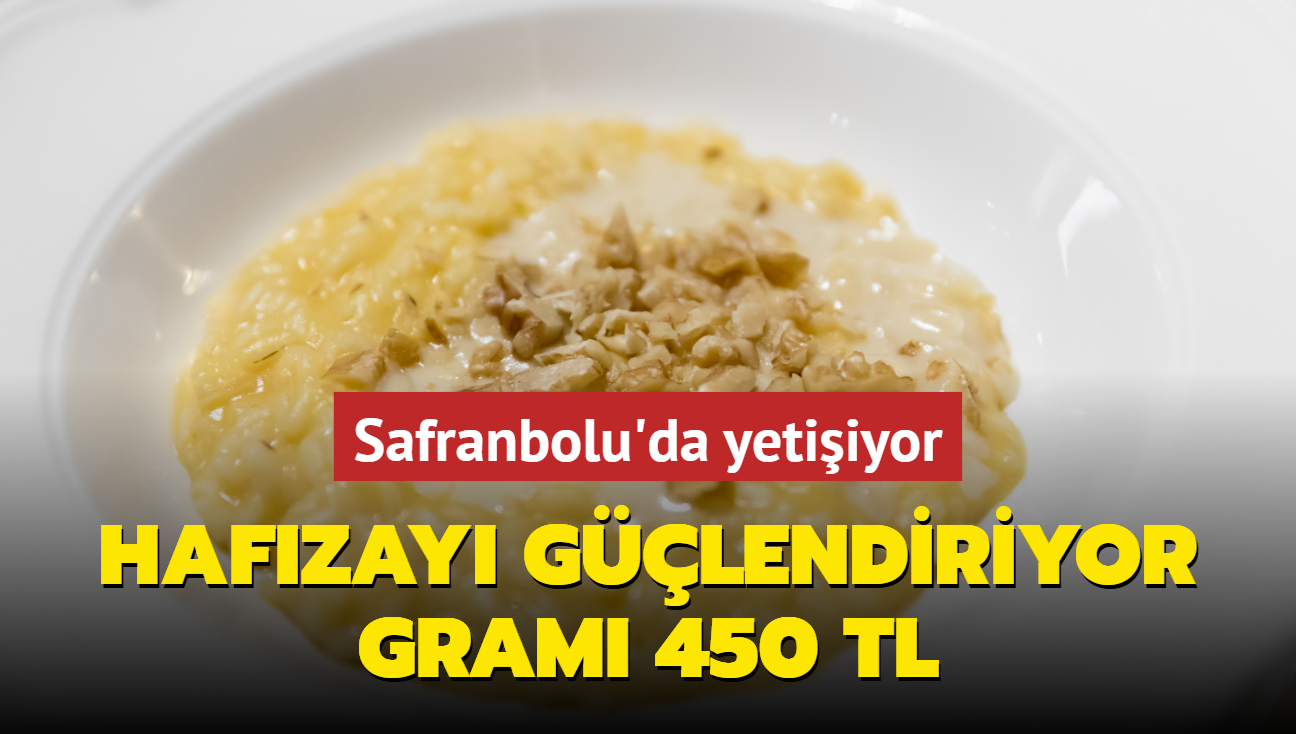 Gram 450 TL! Hafzay glendiren baharat Safranbolu'da yetiiyor