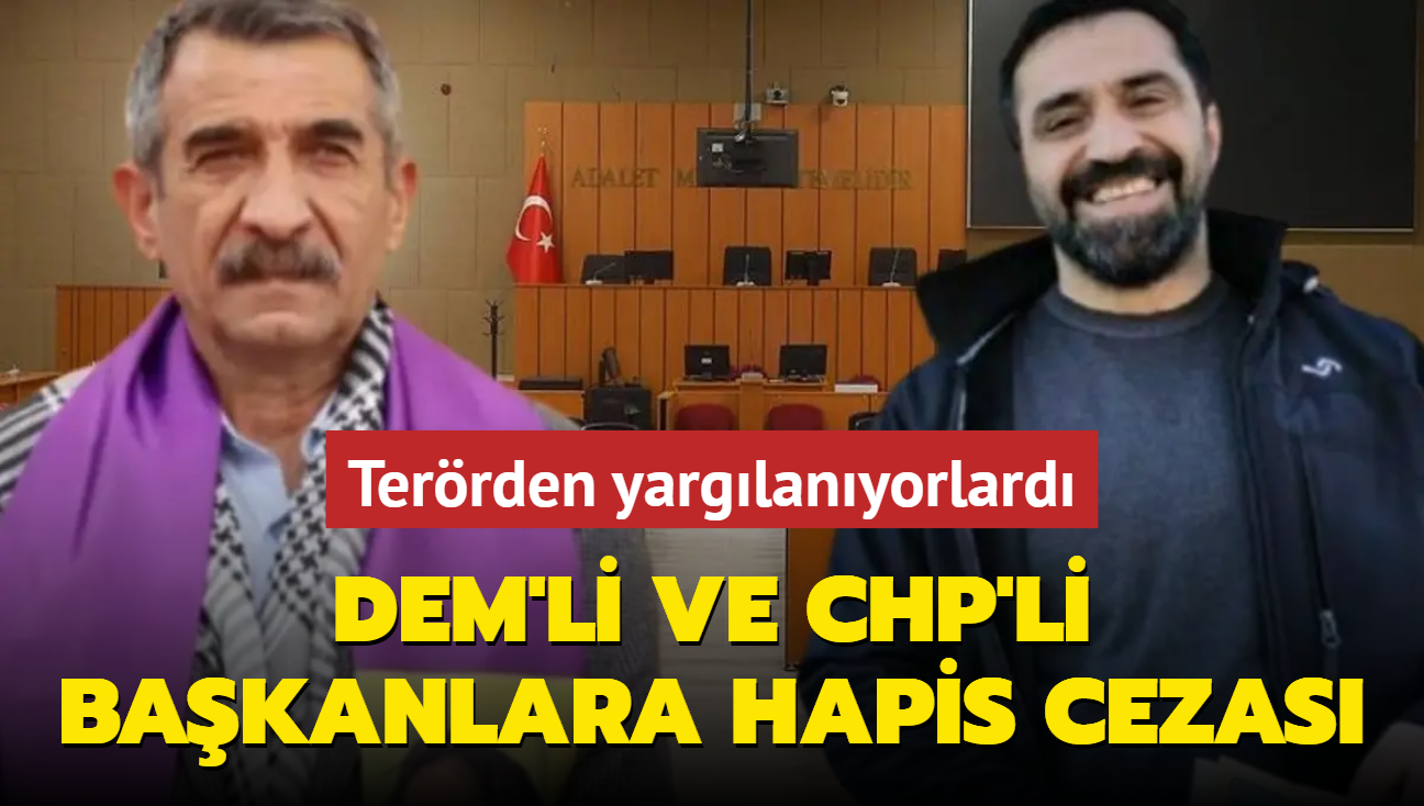 DEM Parti'li Cevdet Konak VE CHP'li Mustafa Sargl'e hapis cezas