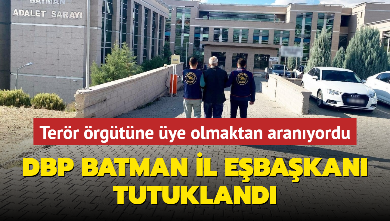 Terr rgtne ye olmaktan aranyordu... DBP Batman l Ebakan tutukland