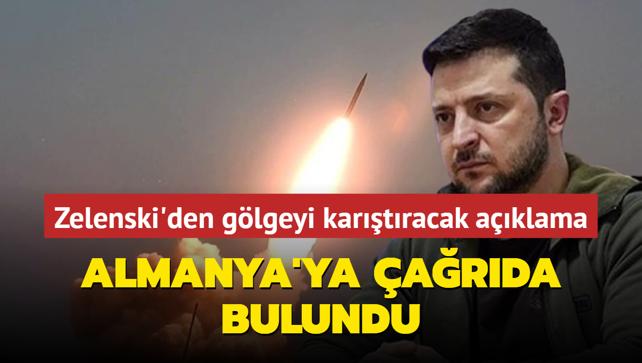 Zelenski'den glgeyi kartracak aklama... Almanya'ya arda bulundu