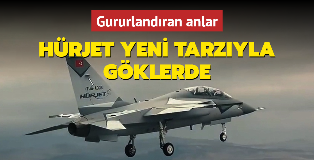 Gururlandran anlar! HRJET yeni tarzyla gklerde