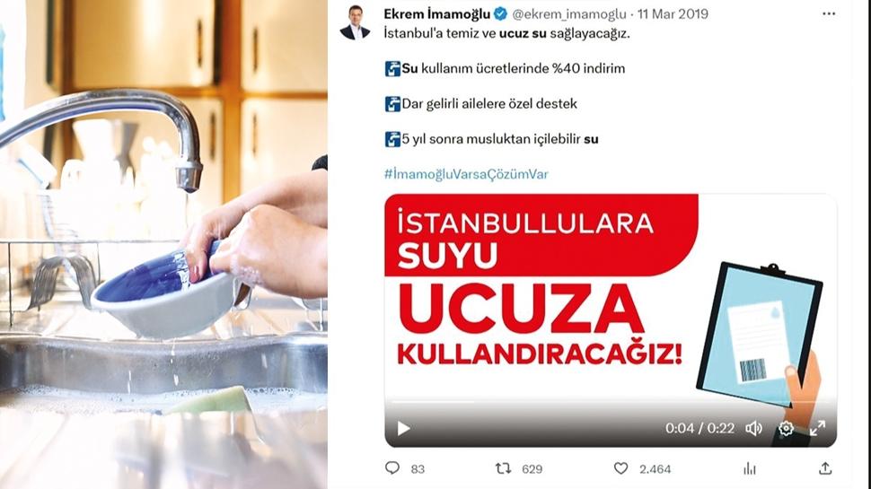 stanbul'un suyu her ay zamlanacak