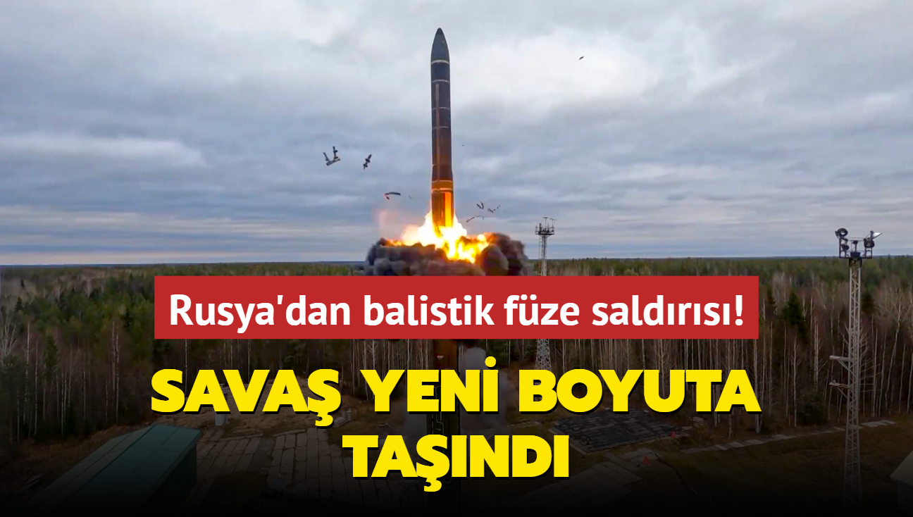 Sava yeni boyuta tand... Rusya'dan balistik fze saldrs!