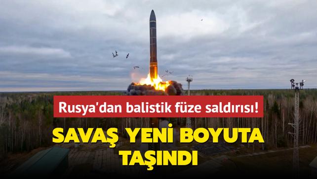 Sava yeni boyuta tand... Rusya'dan balistik fze saldrs!