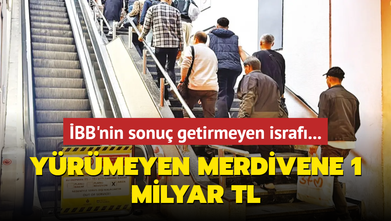 Yrmeyen merdivene 1 milyar TL