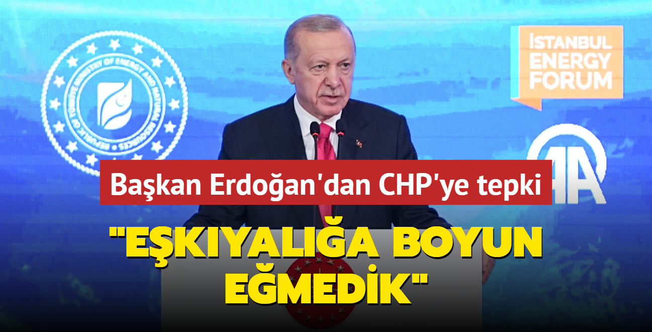 Bakan Erdoan'dan CHP'ye tepki... "Ekyala boyun emedik" 