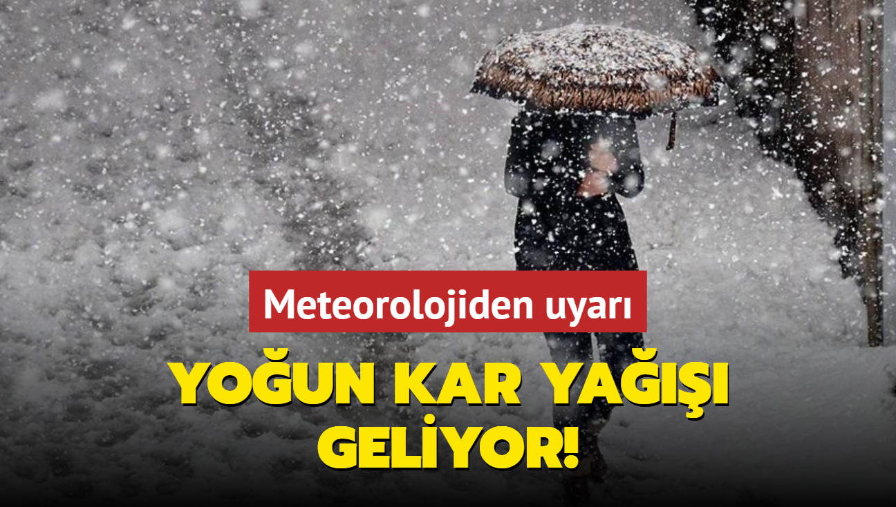 Meteorolojiden uyar... Youn kar ya geliyor! 