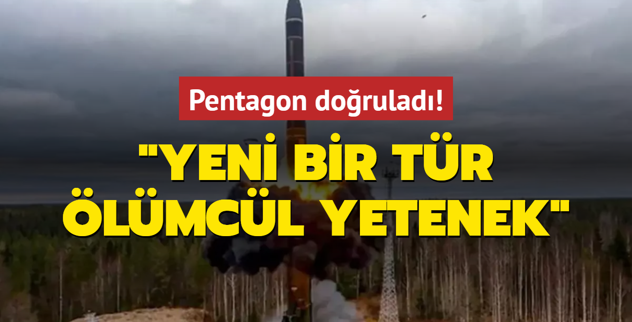 Pentagon dorulad: Bu, sava alannda kullanlan yeni bir tr lmcl yetenek