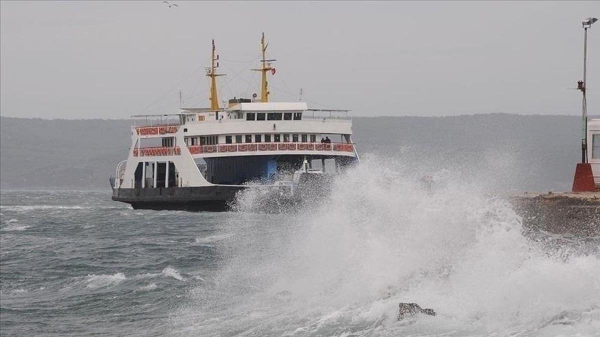 Frtna sebebiyle feribot seferleri yaplamayacak