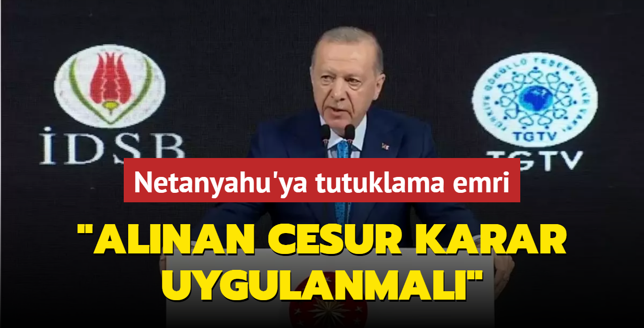 UCM'nin Netanyahu'ya tutuklama emri... Bakan Erdoan: Alnan cesur karar uygulanmal