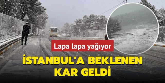 Atk, bere, eldiven ne varsa hazrlayn... stanbul'a beklenen kar geldi