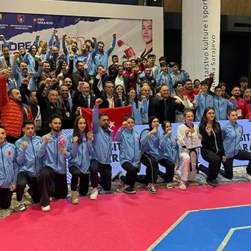 Avrupa mitler Taekwondo ampiyonas'nda Trkiye, takm halinde ampiyon!