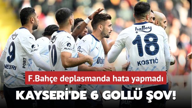 MA SONUCU: Kayserispor 2-6 Fenerbahe