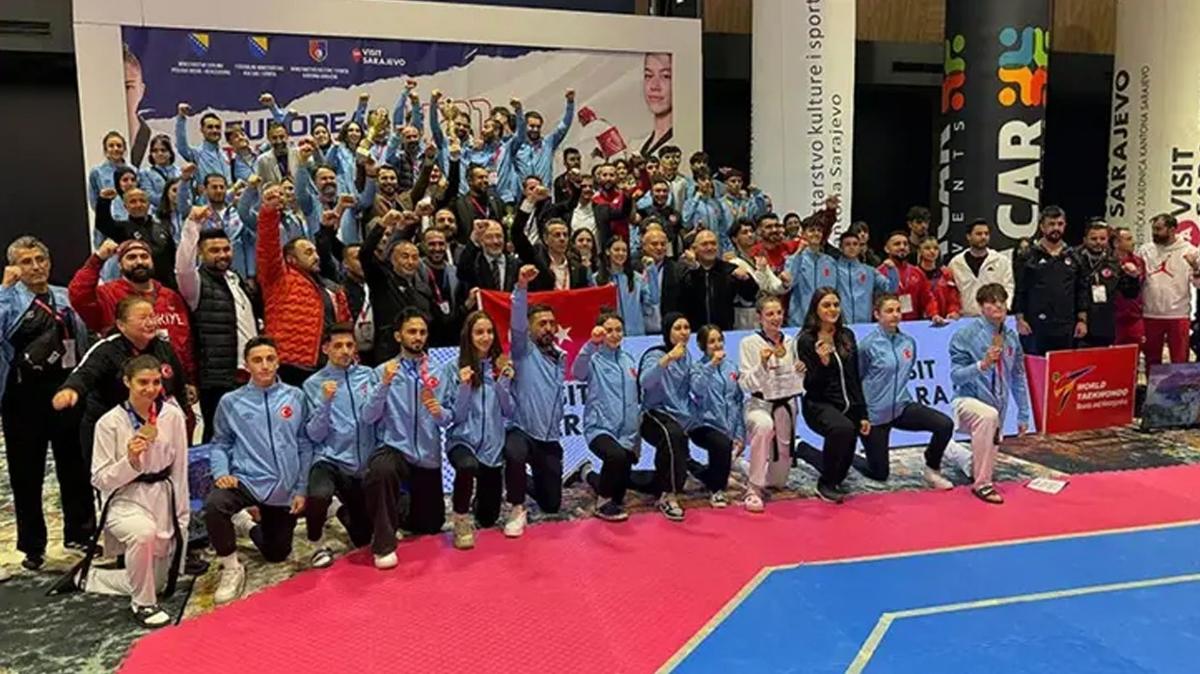 Avrupa mitler Taekwondo ampiyonas'nda Trkiye, takm halinde ampiyon!