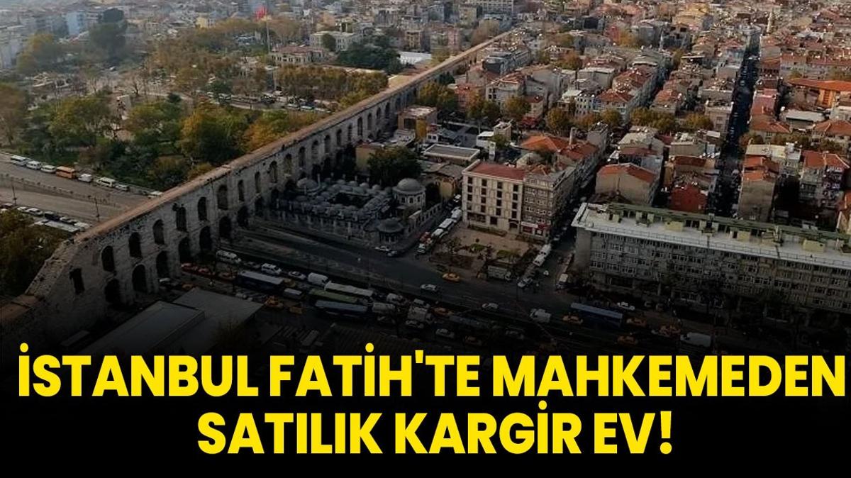 stanbul Fatih'te mahkemeden satlk kargir ev!