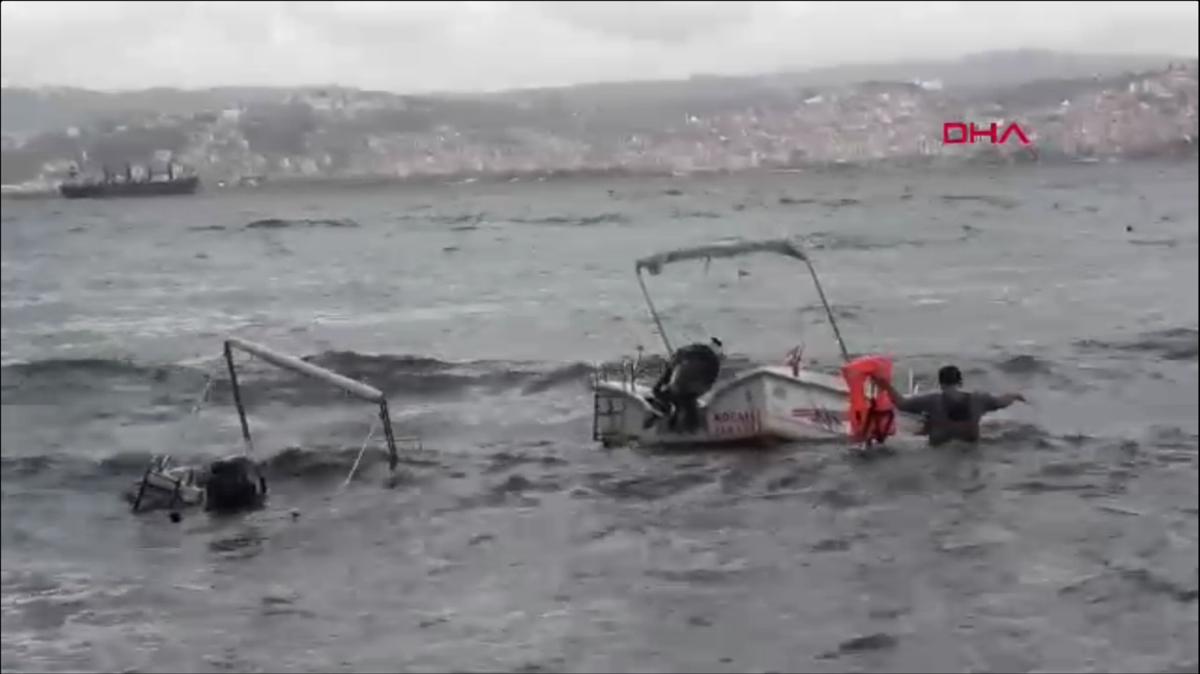 Saanak ve frtna tekneleri yuttu... Vatandatan liman talebi