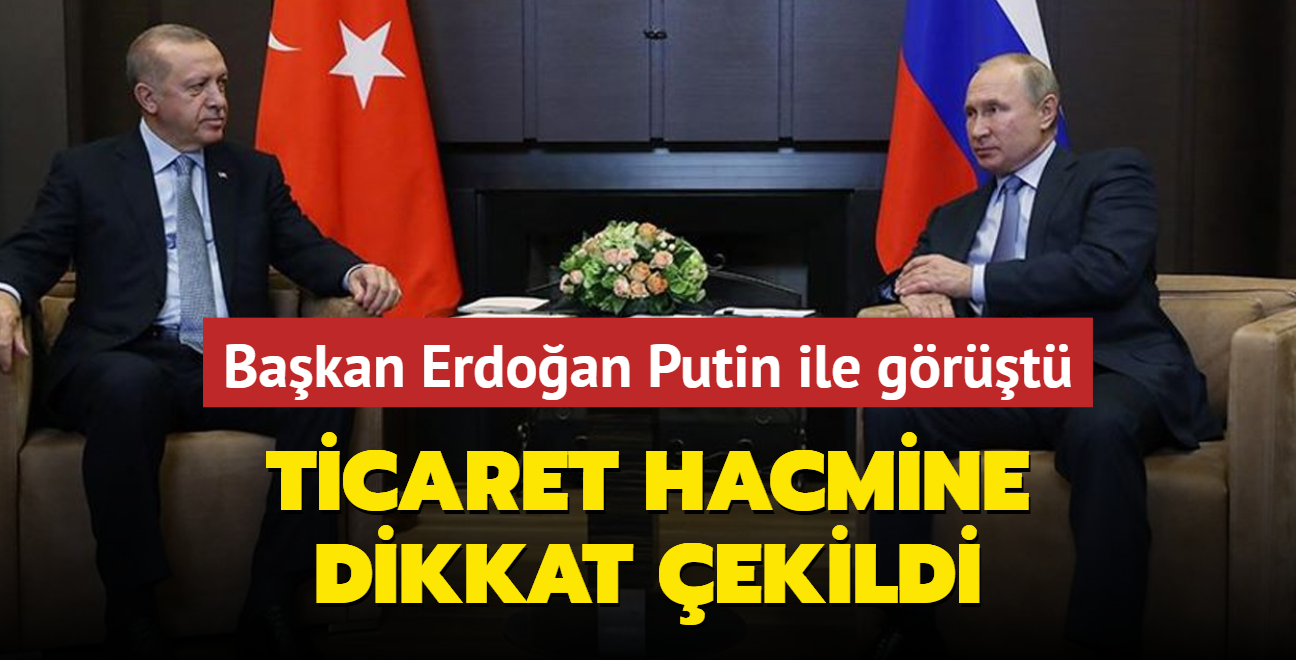 Bakan Erdoan Putin ile telefonda grt: Ticaret hacmine dikkat ekildi