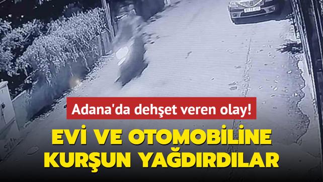 Adana'da dehet veren olay! Oto galericinin evi ve otomobiline kurun yadrdlar