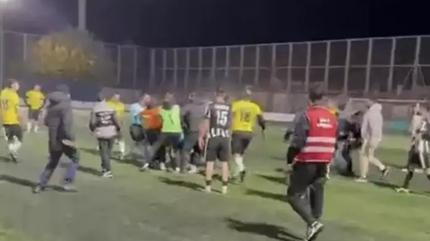 �zmir'de hakeme sald�ran amat�r futbolcu tutukland�