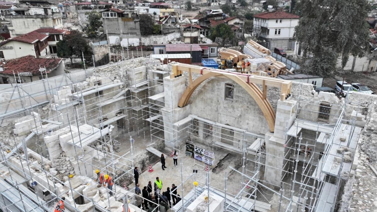 Habib-i Neccar Camii'nin restorasyonu gelecek yl tamamlanacak